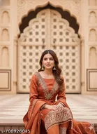 Bandhani Printed Jaipuri Designs Georgette Kurti Set for Women 