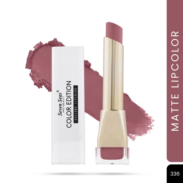 Seven Seas Lipstick for Women, Purple Shade (3.5g)