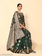 Organza Zari Woven Saree for Women 