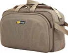 Polyester Trolley Duffel Bag, Brown, 60 L