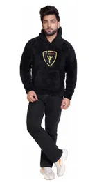 Wool Printed Hoodie for Men 