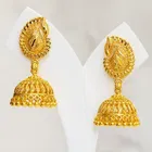 Gold Plated Jhumkas for Women (Gold, Set of 1)