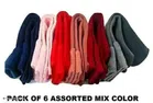 Velvet Winter Socks for Women (Multicolor, Set of 6)