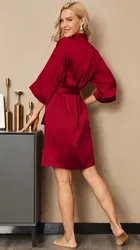 Satin Solid Babydoll for Women 