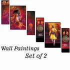 MDF 2 Pcs Designer Wall Painting for Home & Office 