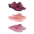 Combo of Heels with Slippers for Women 