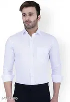Cotton Blend Solid Full Sleeves Shirt for Men 
