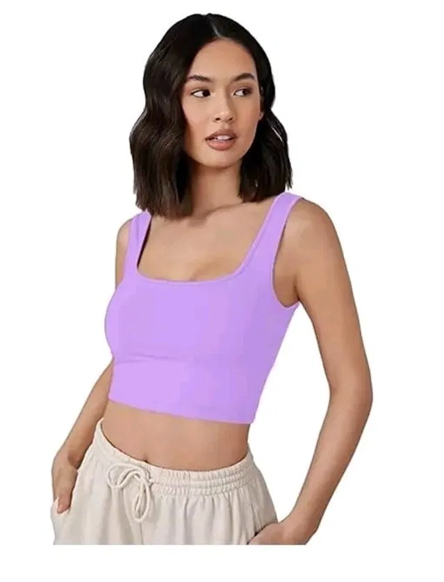 Cotton Top for Women (Lavender, XL)