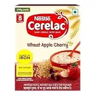 Nestle Cerelac Wheat Apple Cherry Baby Cereal With Milk For 8-24 Months, 350 g