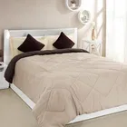 Sarangi Solid Reversible Comforter 1.5Kg for Plum Purple and Moody Mauve