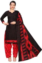 Cotton Blend Printed Kurti with Salwar for Women 