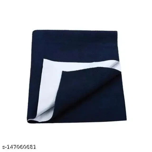 Cotton Mattress Protection Sheet (Navy Blue, 40x28 inches)
