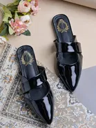 Shoetopia Solid Mules Black Size 8