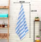 Safina Diamond Design Blue Bath Towel 68x135 cm Pack of 1
