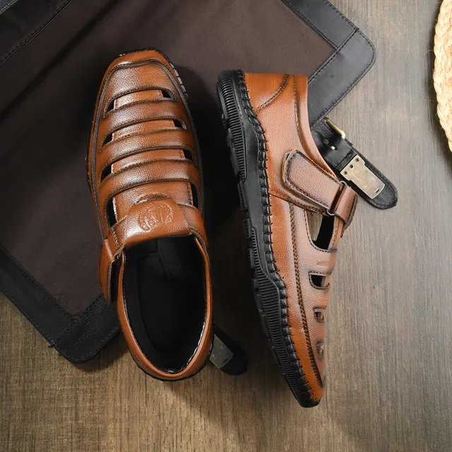 Sandals for Men (Tan, 7)
