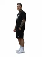 Polyester Printed Co-Ord Set for Men, Black 
