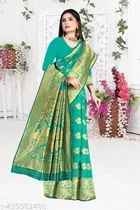 Banarasi Silk Zari Woven Saree for Women 
