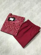 Premium Kurta Set For Women Red (L)