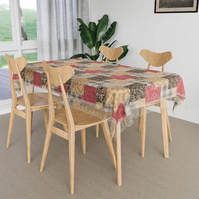 PVC Printed Table Cover (Multicolor, 40x60 inches)