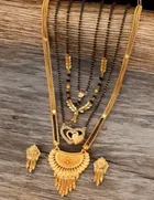 Combo of 4 Pcs Mangalsutras with Earrings Set for Women 