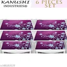 KANUSHI® PVC Fridge Multi Purpose Mats / Fridge Mats Set Of 6 / Refrigerator Mats Set