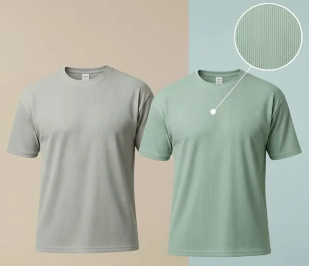 Polyester Round Neck T-shirt for Men, Multicolour, Pack of 2 (M)