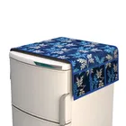PVC Printed Fridge Top Cover with 3 Pcs Shelf Mats & Handle Cover 