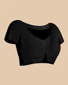 Silk Woven Design Saree for Women, Black 