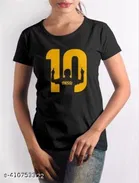 Cotton Round Neck Printed T-Shirt for Women 