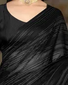Art Silk Solid Saree for Women 