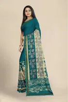 Georgette Printed Saree for Women 
