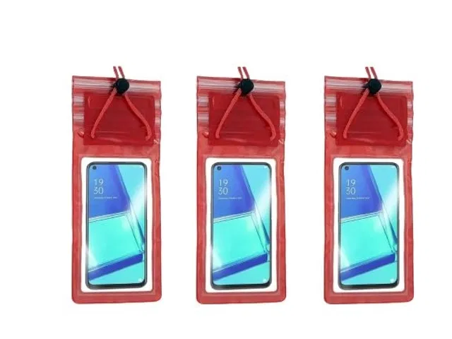 Waterproof Phone Pouch (Multicolor, Pack of 3)