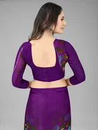 Trendy Georgette Saree with Blouse Piece For Women 