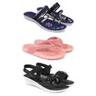 Combo of Flats with Slippers & Sandals for Women 