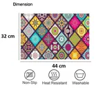 Grover Table Placemats for Kitchen/Dining Table Pack of 6 Abstract Multicolor