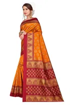 Art Silk Kalamkari Saree for Women 