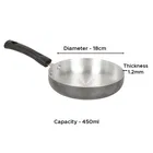 SimpleHome Aluminium Frying Pan 450 ml 18cm