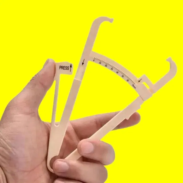 Lightweight Eco-Friendly Body Fat Measuring Caliper (Multicolor, Pack of 1)