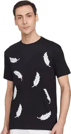 Half Sleeves Printed Round Neck T-Shirt for Men 