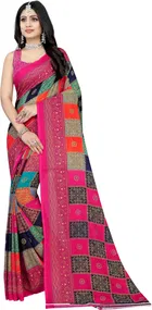 Georgette Printed Saree for Women 