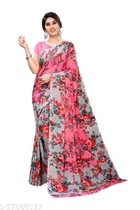 Georgette Printed Saree for Women 