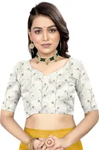 Georgette Solid Saree for Women 