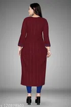 Cotton Silk Solid Kurti for Women 