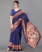 Art Silk  Printed Saree for Women 