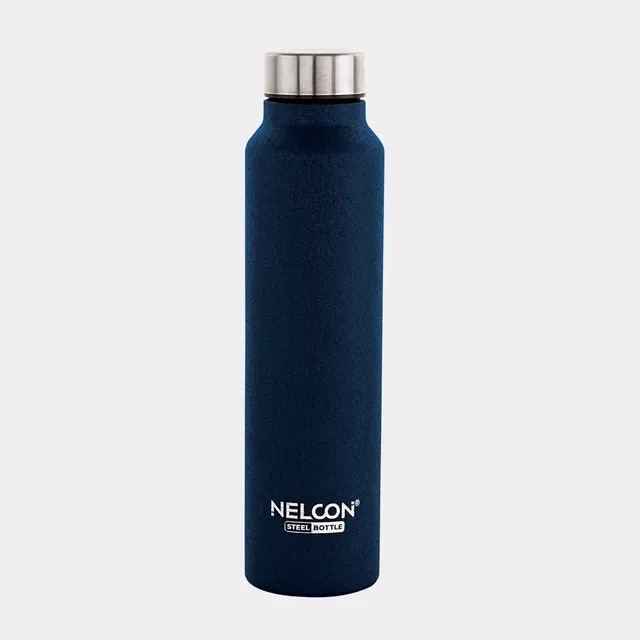 NELCON Stainless Steel Water Bottle (1000 ml, Blue)