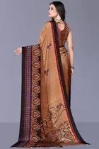 Crepe Printed Saree for Women 