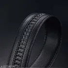 PU Solid Belt for Men ,Black 