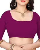 Lycra Blend Solid Saree for Women 