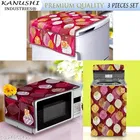 KANUSHI Industries® Fridge /Refrigerator Top Cover + 1 Pc Top Load Fully Automatic Washing Machine Cover + 1 Pc Microwave/Oven Top Cover