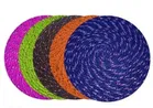 Alaqsa Cotton  Round Mat 15inch (Assorted color, Pack of 5)